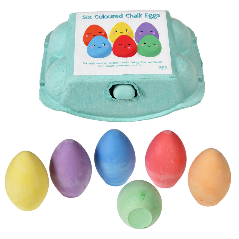 Chalk eggs (pack of 6)