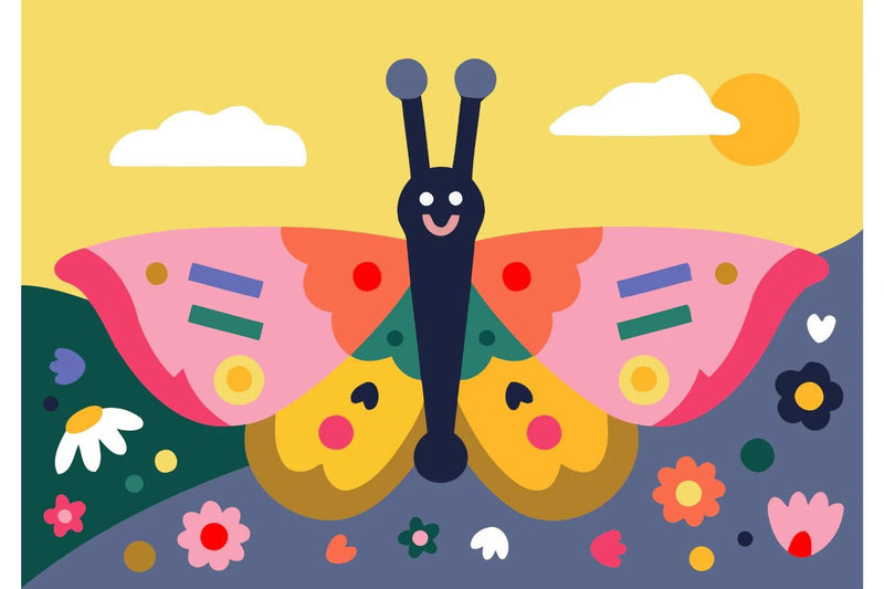 PAINT BY NUMBERS KIDS: SPRING WINGS