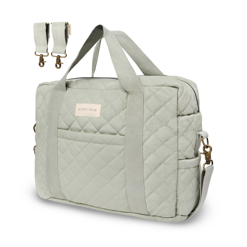 Baby Changing Bag - Sage (With Pram Clips)