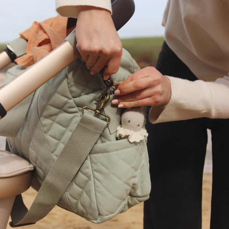 Baby Changing Bag - Sage (With Pram Clips)