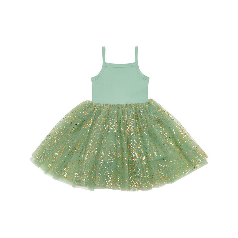 GREEN SPARKLE DRESS