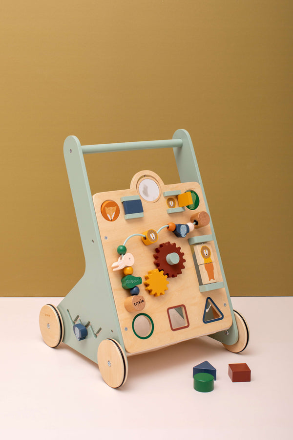 Wooden animal activity walker