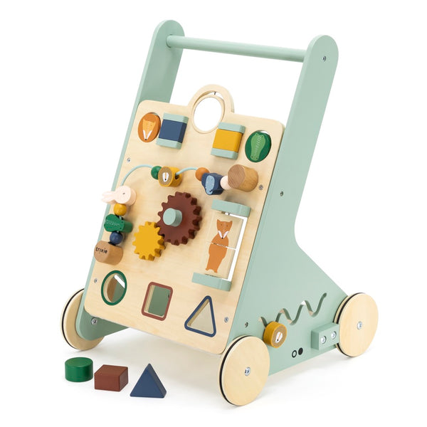 Wooden animal activity walker