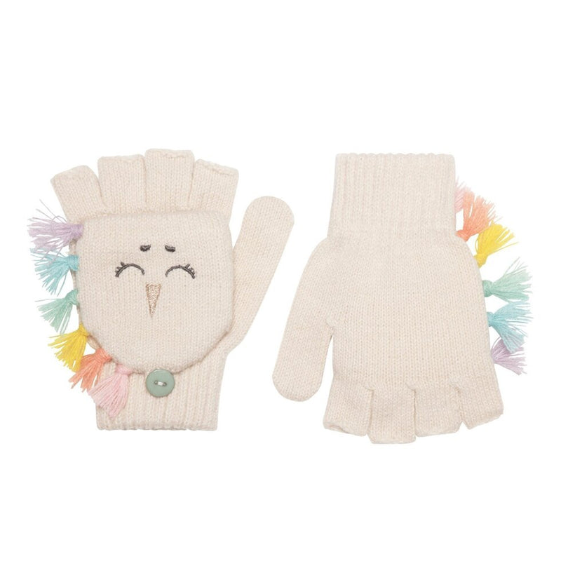 Rainbow Unicorn Knitted Gloves 3-6 Years